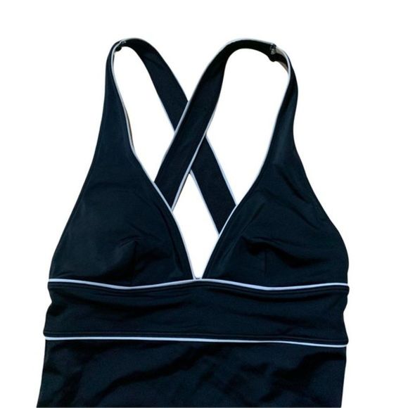 Joe Fresh Black one piece bathing suit size small - Picture 4 of 8